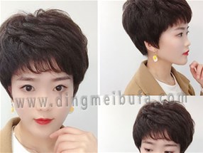 南陽女式短假發套怎么洗才順滑?